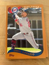 3x EDDIE ROSARIO 2020 Topps Baseball BASE LOT (2002 style) #268
