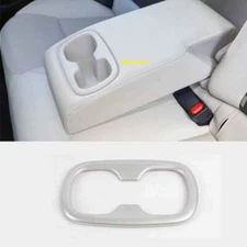 Matte Silver Rear Armrest Water Cup Holder Panel For Toyota Corolla 2020-2023
