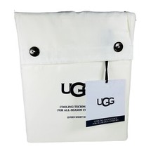 NWT UGG Queen Sheet Set "Alahna" Cooling Technology All-Season Color: Shell
