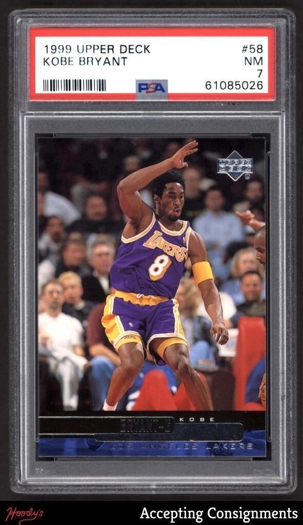 1999 Upper Deck Kobe Bryant #58 Los Angeles Lakers HOF PSA 7 NM | eBay