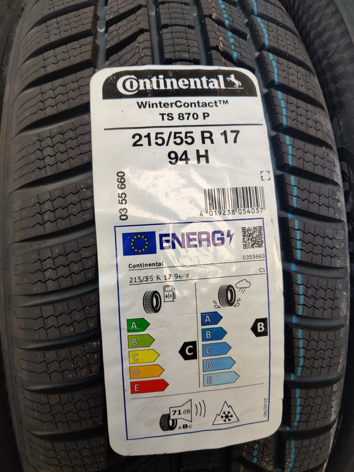 Treno Gomme Offerta 215/55R17 94 H CONTINENTAL - WINTERCONTACT TS 870 P Dot 3422
