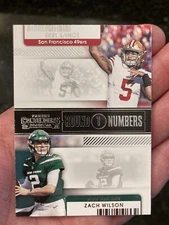 2021 Contenders TREY LANCE/ZACH WILSON Round 1 Numbers Rookie RC #RN-TLA 