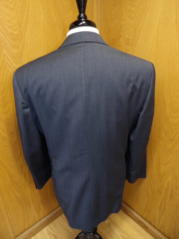 Traje Para Hombre Conte Di Milano 40r 32 X 28.5 Azul Marino Micro Tejido 100% Lana T#0 Foto 2 de 4