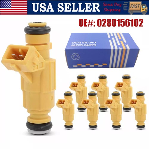 Set (8) Fuel Injectors For 2003-2006 Porsche Cayenne 4.5L V8 Turbo 0280156102