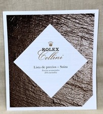 ROLEX CELLINI Price List 1999 Switzerland Spanish 2709 2295 4652 4662 5186 OEM/