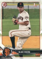 2018 Bowman Draft #BD-80 Blake Rivera San Francisco Giants