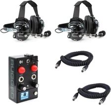 Rugged Radios 2 Seat Portable Intercom Kit w Headsets Communications Electronics