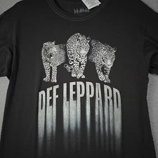 DEF LEPPARD SHIRT ADULT LARGE BLACK CONCERT MUSIC ROCK METAL NWT