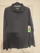 Prince Tennis Longsleeve Polo Shirt Mens Size Large, Black, New With Tags