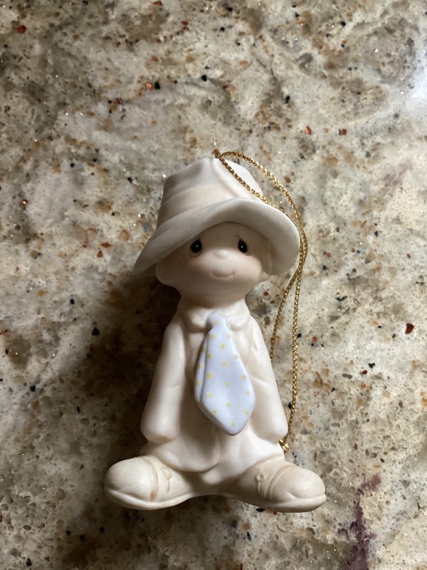 Precious Moments Ornament “To A Special Dad”.  #E-0515. 1983 Jonathan and David