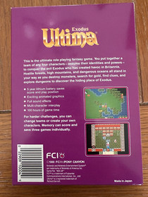 Ultima Exodus (Nintendo) NES Cartridge, Manual, Foam, Box, & Inserts CIB