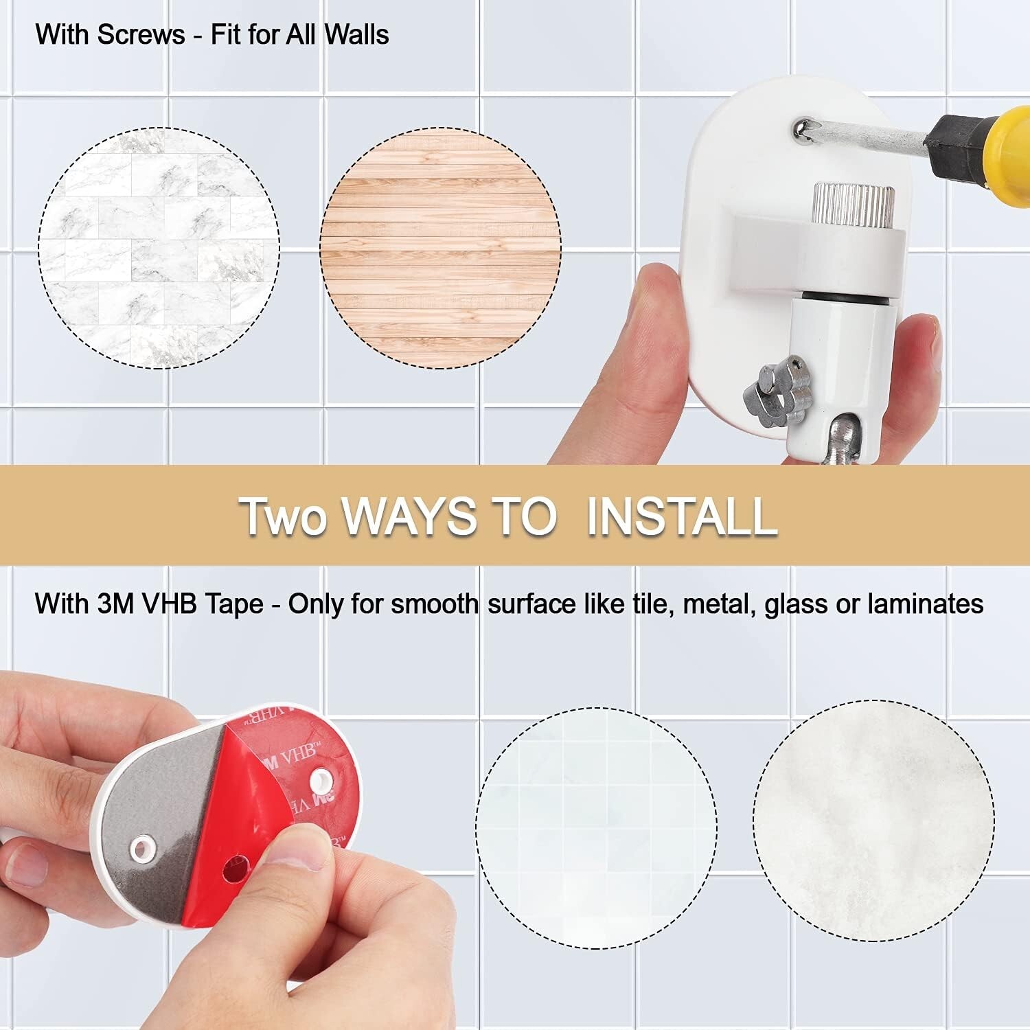 Easy Install 2-Pack Adjustable Wall Mount for Ring Stick Up & Indoor Cameras - Thumbnail 2