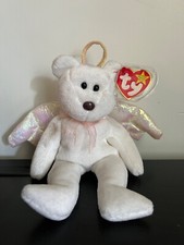 *EXTREMELY RARE* Ty Beanie Babie Bear Halo w/ Brown Nose