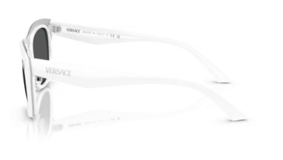 Versace 0VE2272 314/87 White/Dark grey Rectangle Men display picture 2