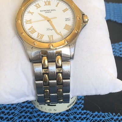 未使用品　RAYMOND WEIL GENEVE Tango ゴールド 腕時計 Vintage Raymond Weil Men's Geneve Tango Gold Watch #5560