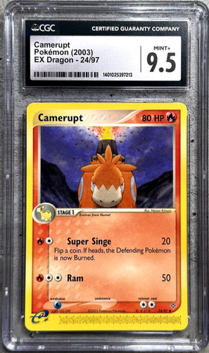 Camerupt graded CGC 9.5 for sale on eBay
