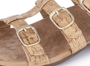 Misa Adjustable Cork Nwob Sandal Orthotic Uk Rrp Rest Strap Vionic £65 4 qwOxEt4x
