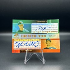 2004 SP Prospects /100 Rich Harden Kyle Waldrop #LF-HW Rookie Auto RC