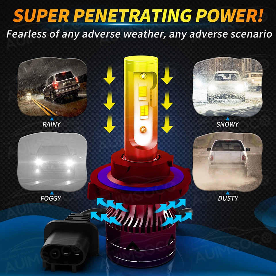 适用于雪佛兰 Orlando 2012 - 2014 LED 车头灯高低光束组合灯泡 720000LM — 第 3/4 张图片