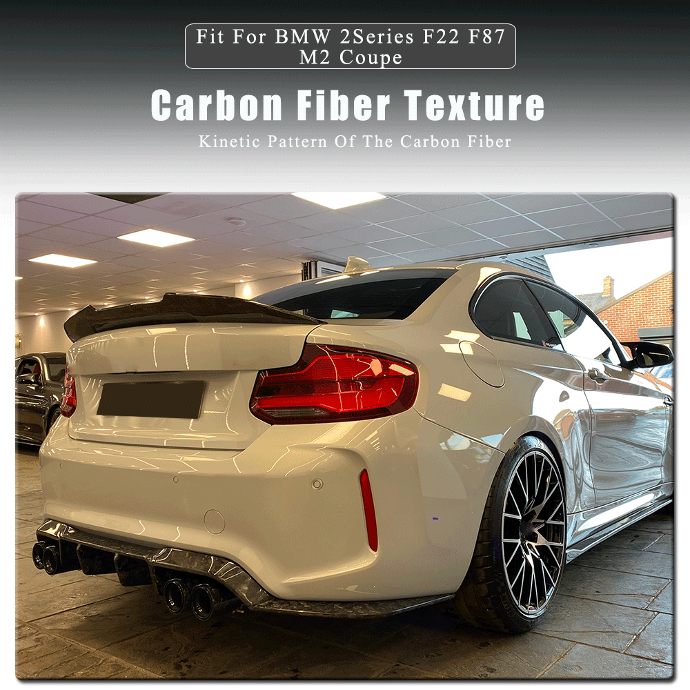 Carbon Fiber Rear Trunk Spoiler Wing Fit For BMW F22 228i 230i M235i
