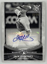 2018 Topps Big League Jack Flaherty RC Auto Black&White 15/25