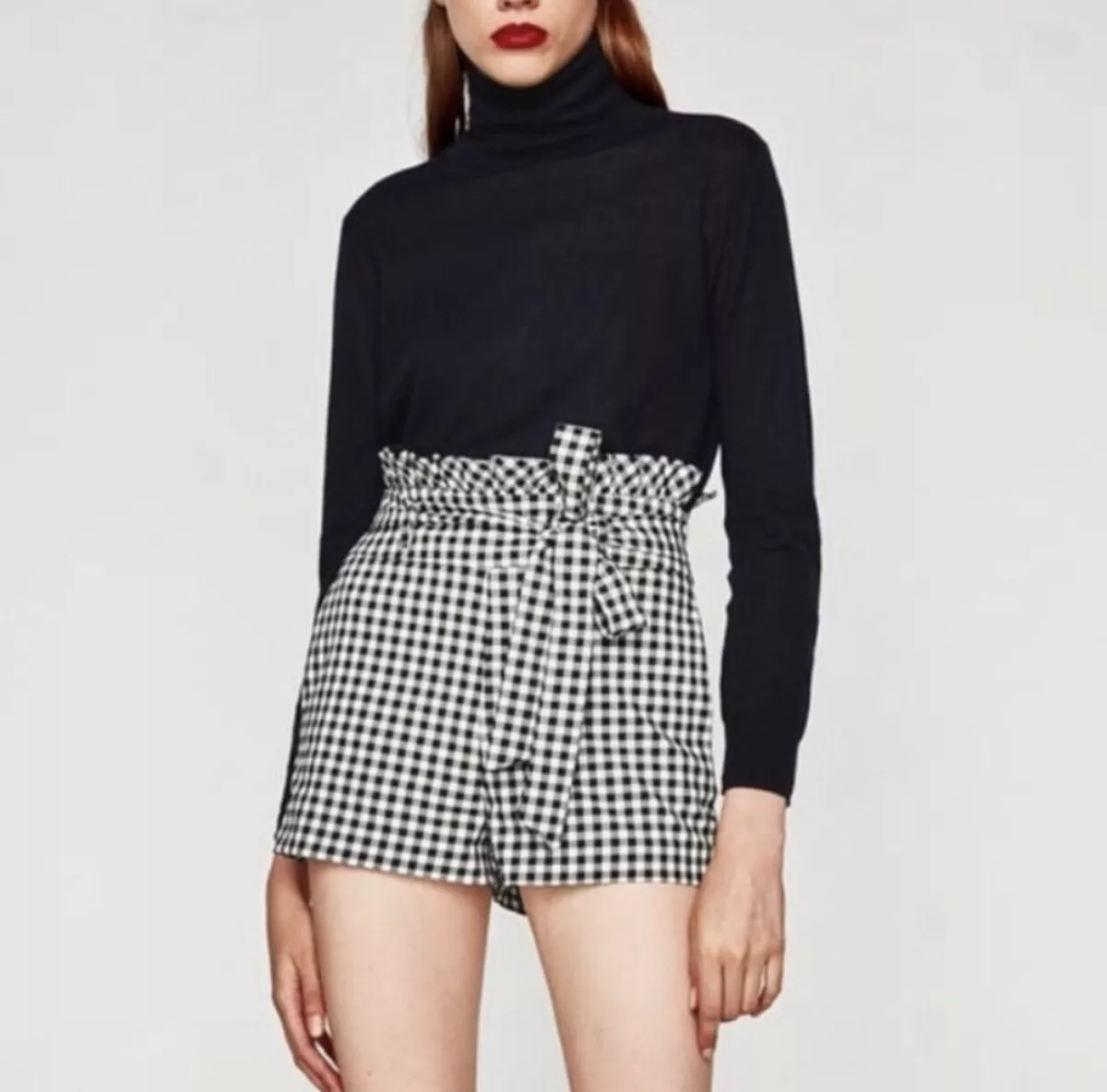 Plaid paperbag best sale shorts
