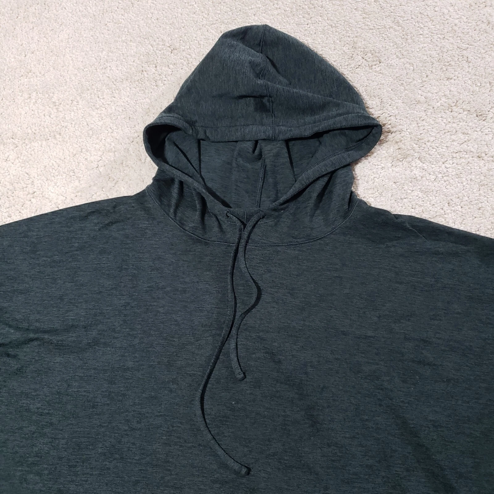 girlfriend-collective heathered long sleeve hoodie