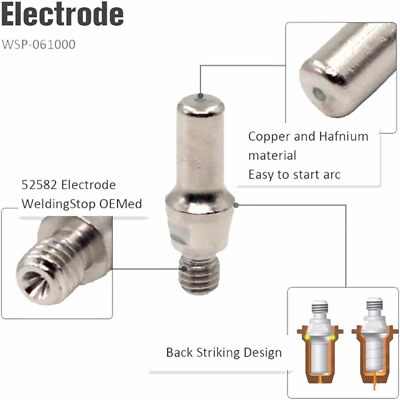 Plasmaschneid-Ersatz-Set Für Harbor Freight Titanium 65 – 10 Düsen & 10 Elektroden