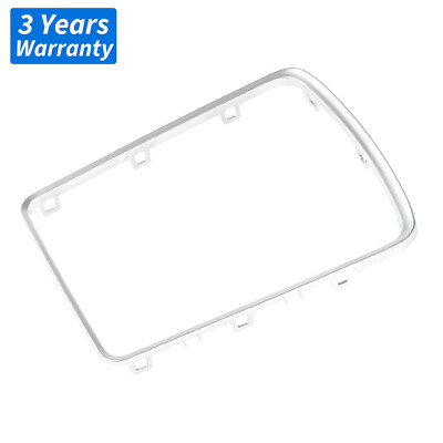 Front MMI Console Frame Silver Chrome Trim Cover For Audi A4 B8 A5 Q5 S4 S5