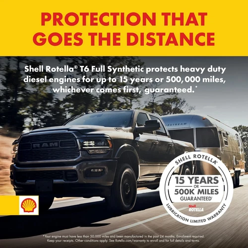 Shell Rotella T6 Full Synthetic 5W-40 Diesel Engine Oil, 1 Gallon ( 2 pack) - Bild 6 von 10