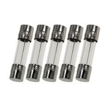 Pack of 5, GMA 125mA 125v/250v Fast Blow Glass Fuse 0.125A , 5x20mm 3/16" X 3