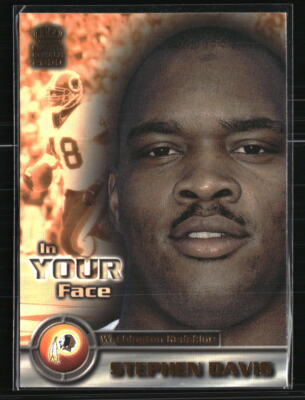 Stephen Davis 2000 Pacific Crown Royale In Your Face #25  Football Card