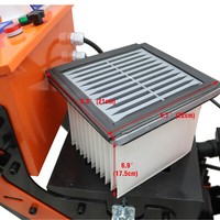 220V Concrete Floor Grinder Polishing Machine w/ 30L Dust Bucket 6 Grinding Head 9