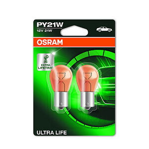 2x Osram Ultra Life Front Indicator Light Bulbs Repeater Signal Turning Lamps
