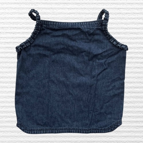 Vintage Gap Girls Boxy Top Blue Chambray Sleeveless Pullover Size XXL (14-16) - Picture 2 of 13