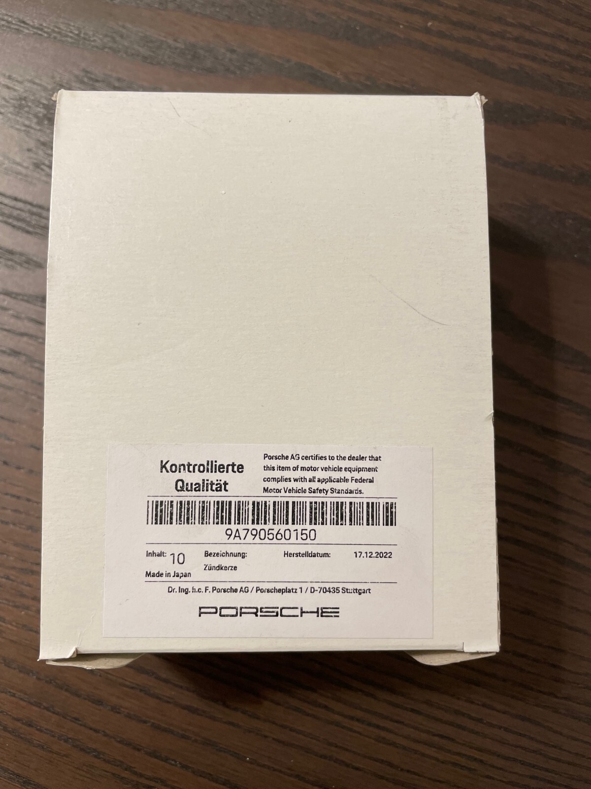 10x OEM Part Genuine Porsche Cayenne Macan 911 Turbo Spark Plug 9A790560150 NGK