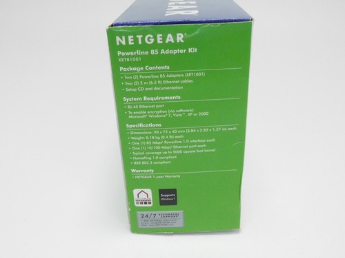 Netgear XET1001-100AS Powerline 85 Adapter Kit - Picture 4 of 9