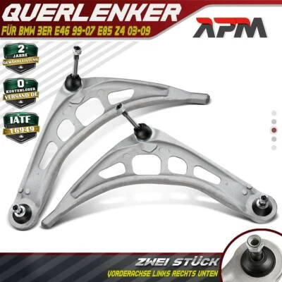 2x Querlenker +Traggelenk Vorderachse Links Rechts Unten für BMW 3-ER E46 Z4 E85 - Bild 1 von 4