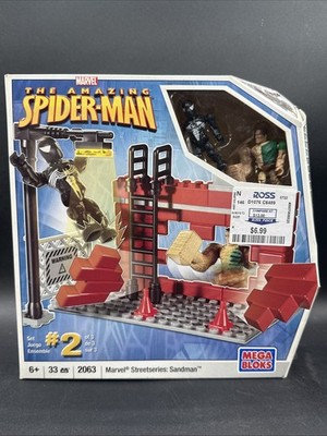 2008 Mega Bloks The Amazing Spiderman MARVEL STREETSERIES SANDMAN 2063 #2 Sealed
