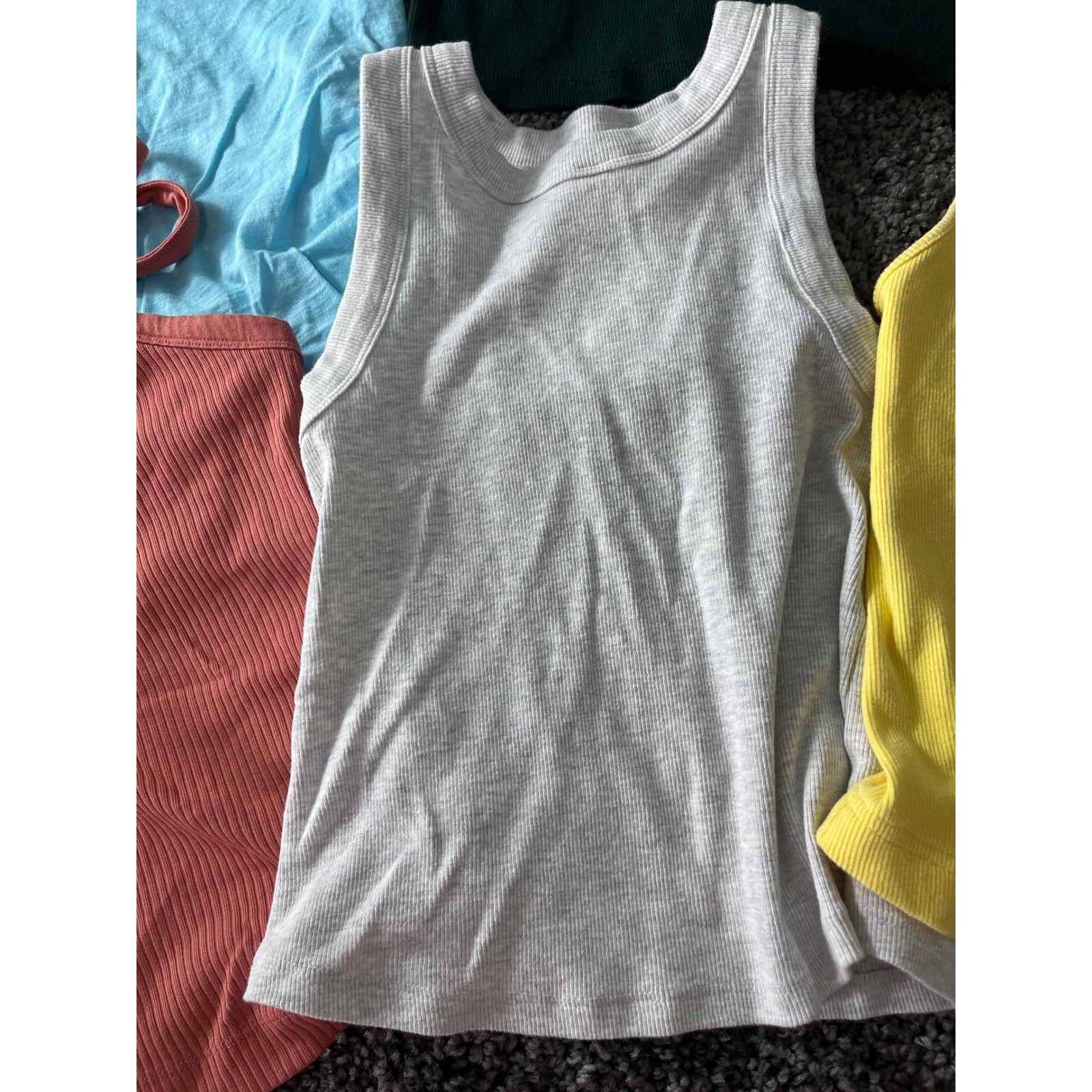 Old Navy  Basic Tops 5 Bundle Blue Green Terracot… - image 9