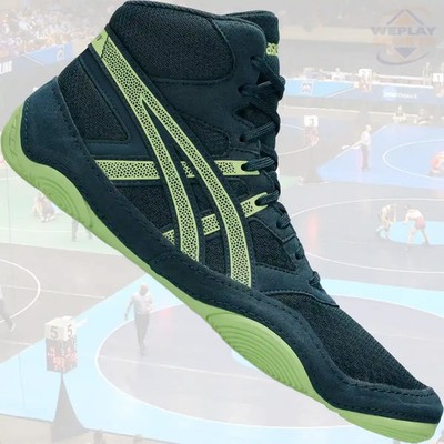 Asics Snapdown 4 Wrestling or Boxing Shoes Teal/Lucid Yellow 1081A058-301