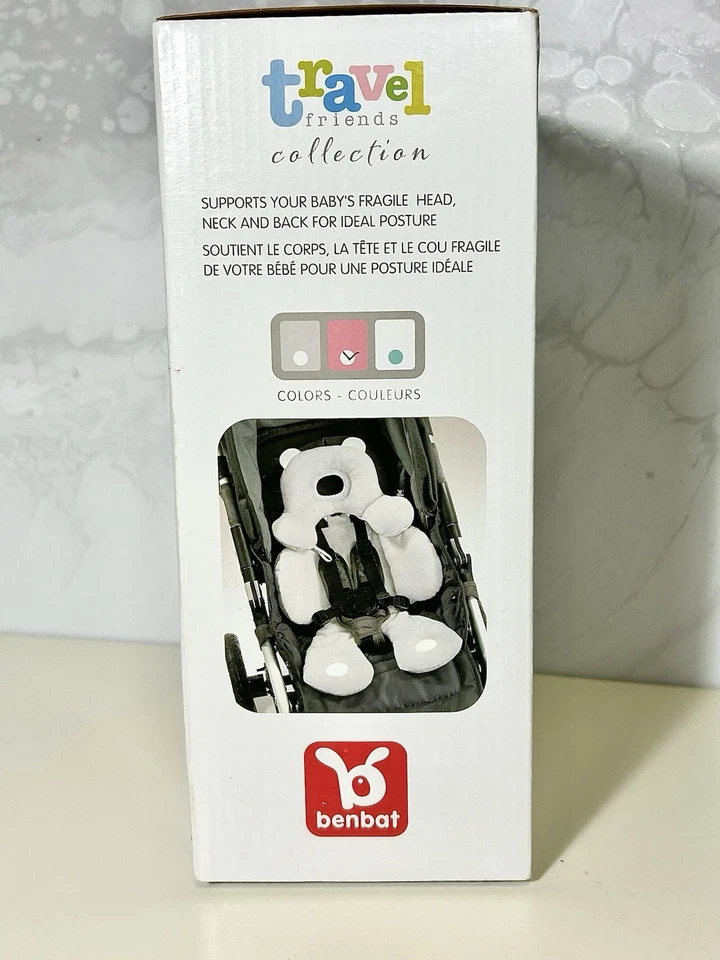 Cojín reversible rosa Benbat 3 en 1 con inserto de soporte para cabeza y cuerpo infantil Foto 2 de 4