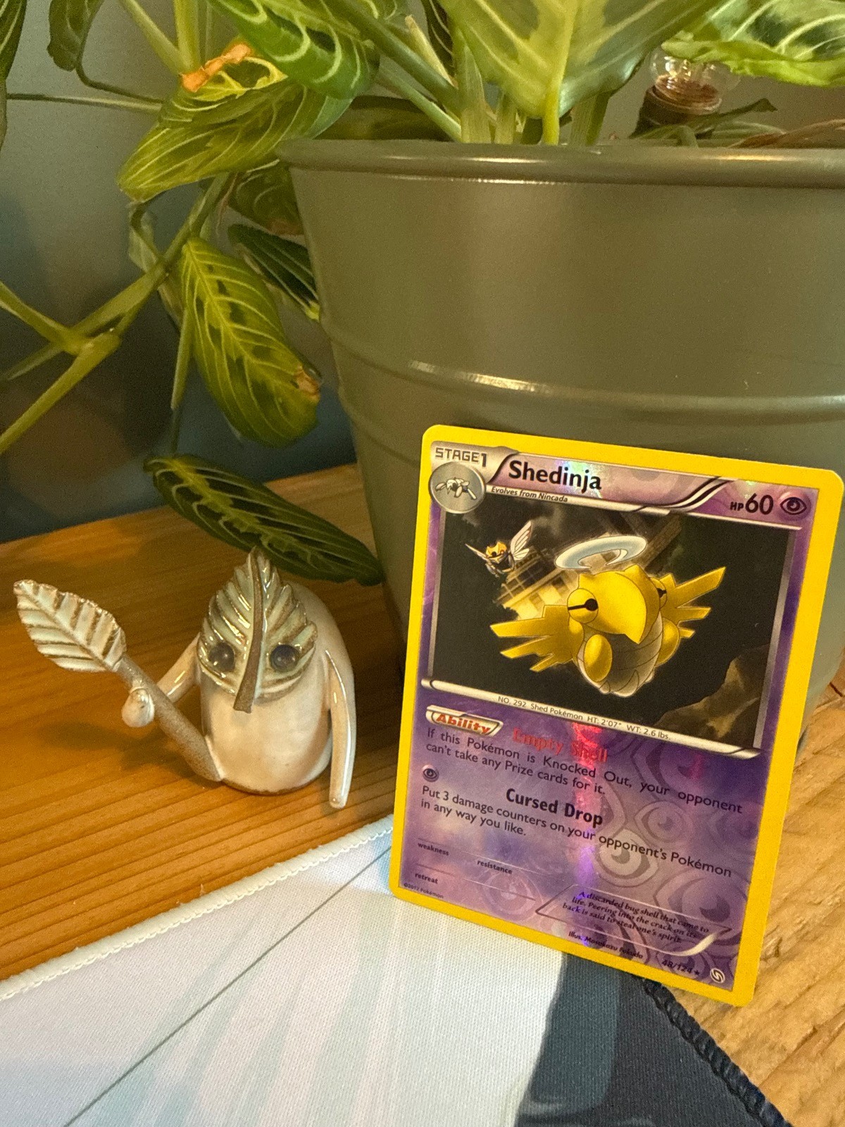 Shedinja 48/124 Rare Dragons Exalted Pokemon Reverse Holo LP