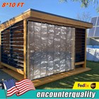 8*10 FT Tarpaulin Transparent PVC Waterproof Tarpaulin Tarp Cover Sheet