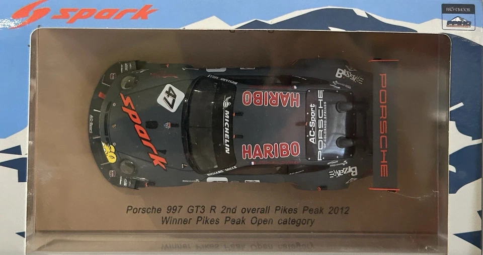 SPARK 1/43 PP001 Porsche 911 997 GT3 #47 Second Overall Pikes Peak 2012 Dumas - Photo 2/4
