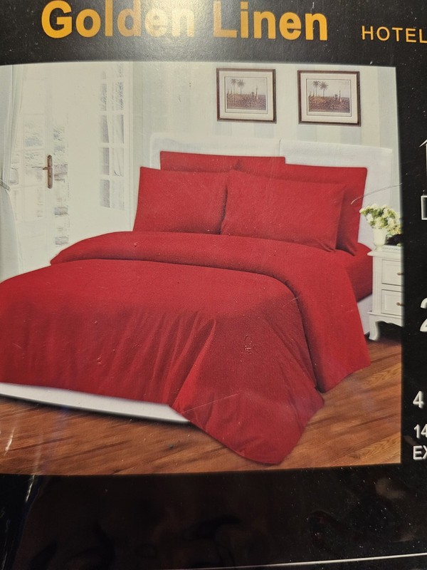 4 PC Twin Sheet Set - Red- Super Soft