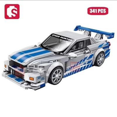 341 Teile Nissan GTR R34 Baustein Ziegel Set - Fast & Furious Style