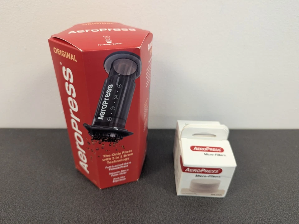 Aero Press咖啡/浓缩咖啡机带700个额外过滤器  — 第 3/3 张图片