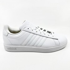 Adidas Grand Court 2.0 Cloud White Ecru Tint Mens Athletic Sneaker