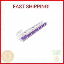 EZY DOSE Weekly 7-Day Pill Case, Medicine Planner, Vitamin Organizer Box, 2X-L